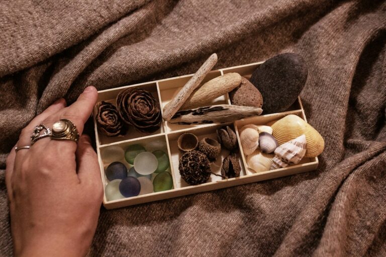 person sorting old keepsakes in a box — photo by Alia Hasan on Unsplash
